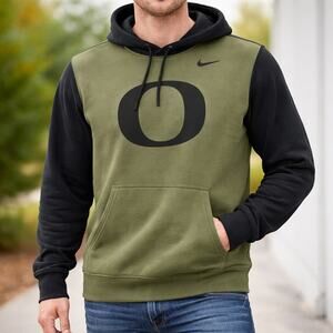 Oregon Ducks Hoodie Men’s Large Green Black Sweatshirt